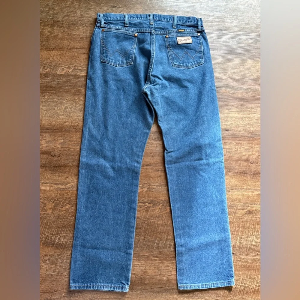 WRANGLER jeans men’s cowboy cut original fit denim sz 36 by 32 rugged workwear